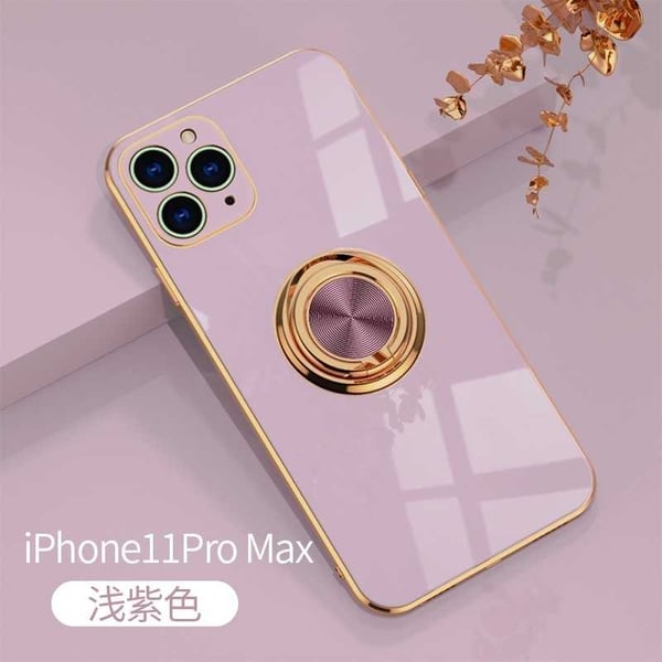 Tyylikäs ja iskunkestävä iPhone 11 Pro Max -kuori, jossa on Flawless sormusteline