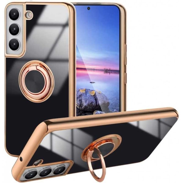 Samsung S21 FE tyylikäs ja iskunkestävä kotelo Flawless sormustelineellä