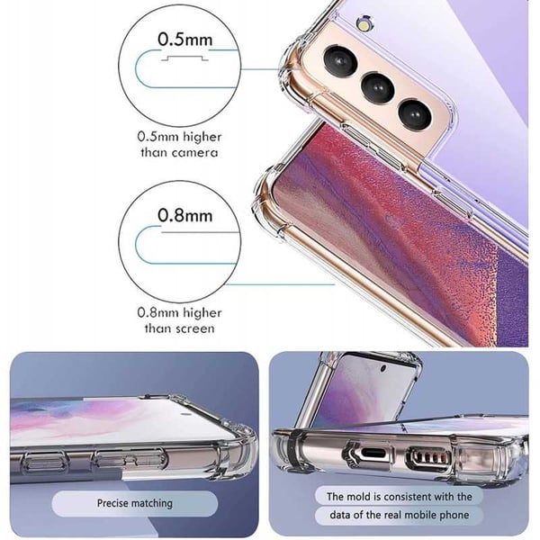 Samsung S22 Plus iskuja vaimentava silikonikotelo Shockr