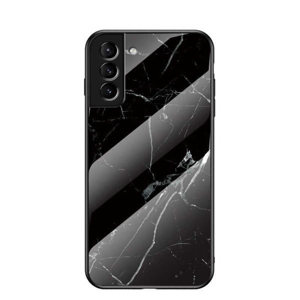 Samsung S22 Plus Marble Shell 9H karkaistu lasi tausta Glassback V2