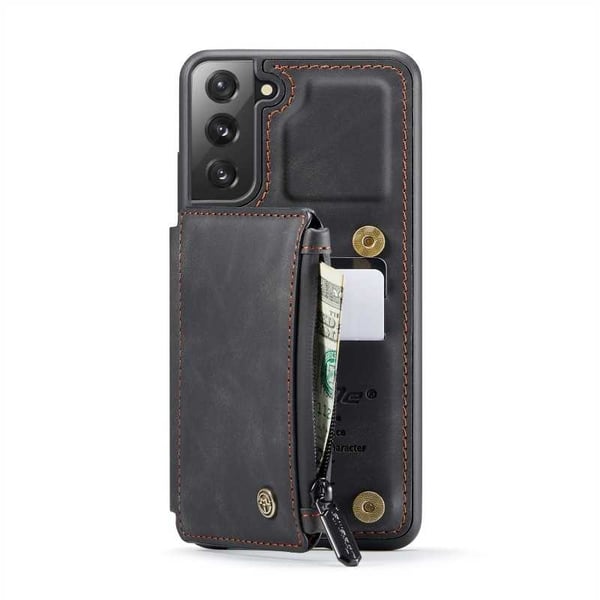 Samsung S22 Plus Skal Korthållare & Dragkedja 4-FACK CaseMe Flippr
