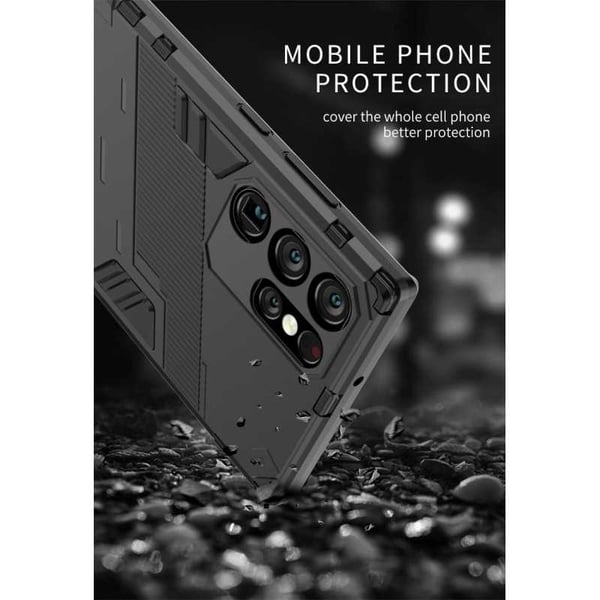 Samsung S22 Ultra Stöttåligt Skal med Kickstand ThinArmor V2