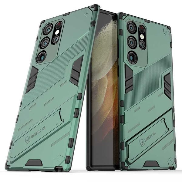 Samsung S22 Ultra Stöttåligt Skal med Kickstand ThinArmor V2