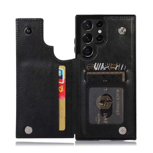 Samsung S22 Ultra Iskunkestävä Kannen korttiteline 3-POCKET Flippr® V2
