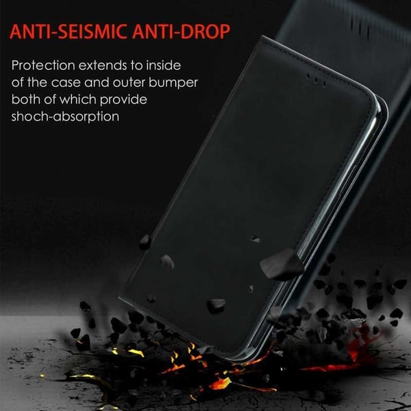 Samsung Galaxy S22 Plus Flip Case Korttilokero Suede