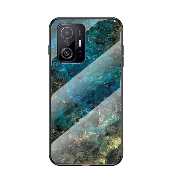 Xiaomi Mi 11T / 11T Pro Marble Shell 9H Tempered Glass Back Glassback V2