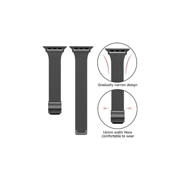 Apple Watch 38mm / 40mm / 41mm ohut rannekoru Milanese Loop