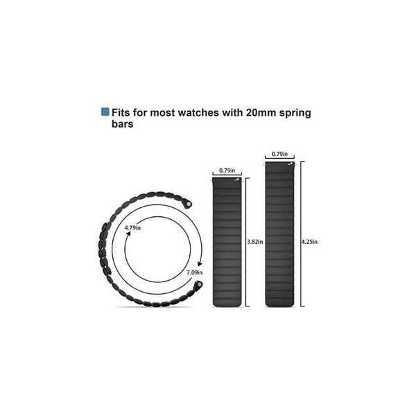 Universal Premium kellon ranneke magneetilla - 20 mm