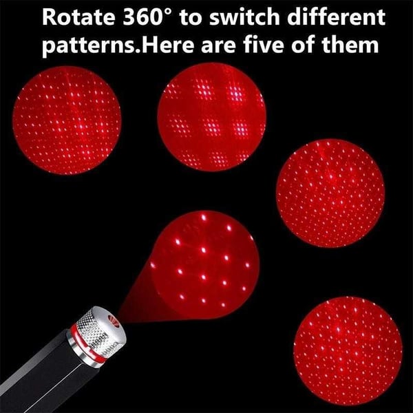 Bärbar USB LED Rymdprojektor