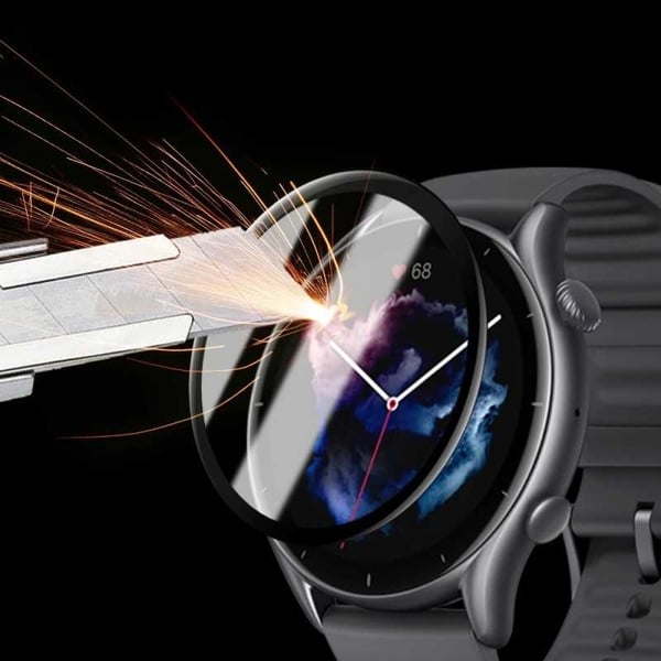 2-PACK Amazfit GTR 3 FullFrame 3D Härdat glas 0.26mm 9H