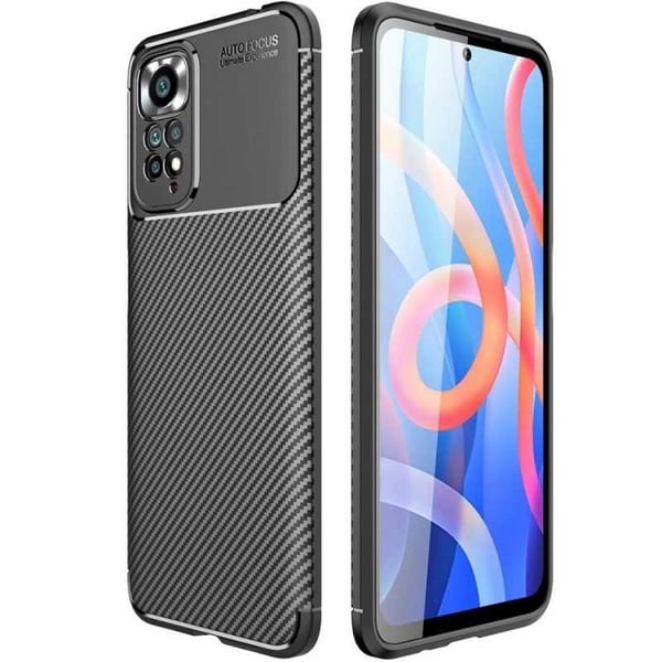 Xiaomi Redmi Note 11 / 11S Stødsikker Slim Cover FullCarbon V4