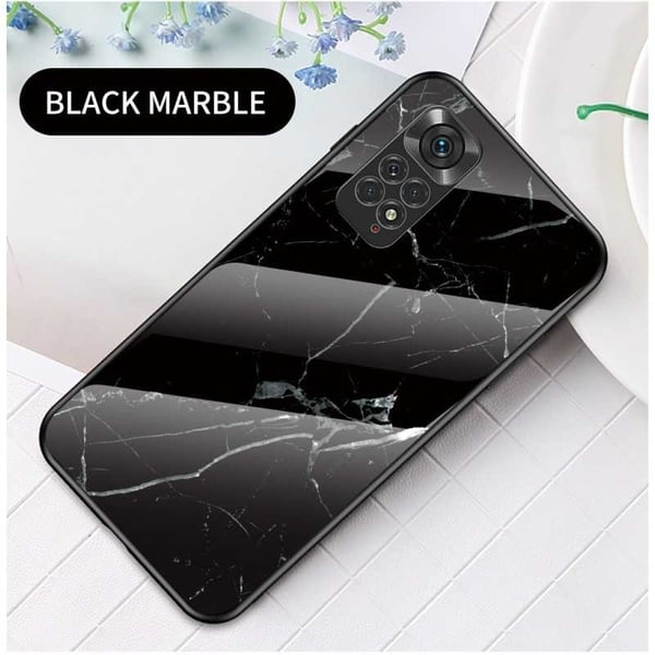 Xiaomi Redmi Note 11 / 11S Marmorskal 9H Härdat Glas Baksida Glassback V2