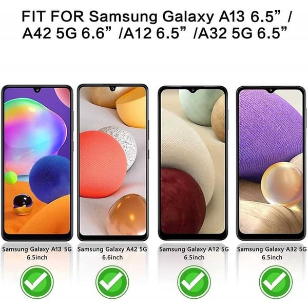 2-PACK Samsung A13 4G Privacy Härdat glas 0.26mm 2.5D 9H