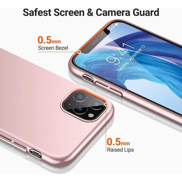 iPhone 11 Pro Ultratunt Lätt Skal Basic V2 Rosenguld
