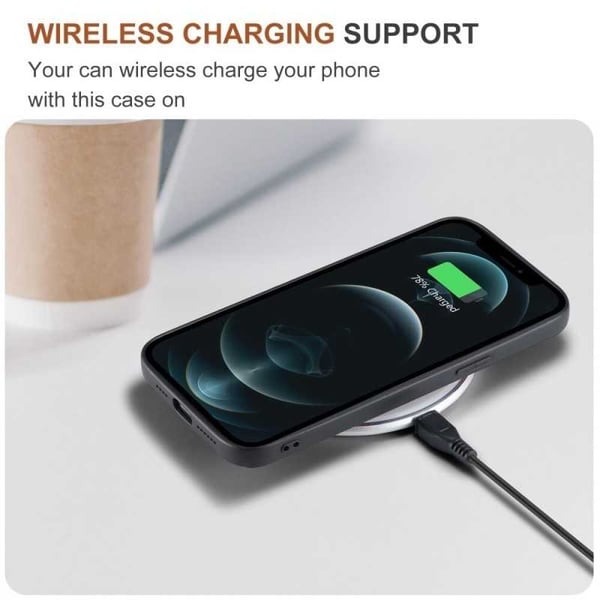 8-FACK iPhone 11 Pro Max Stöttåligt Skal med Magnetisk Korthållare DG.MING Detach