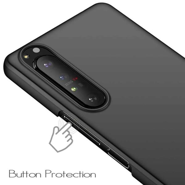 Xperia 1 III Gummibelagd Mattsvart Skal Basic V2