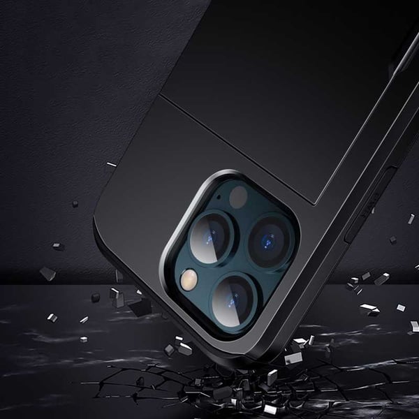 iPhone 13 Pro Max Stöttåligt Skal Kortfack StreetWise - Svart