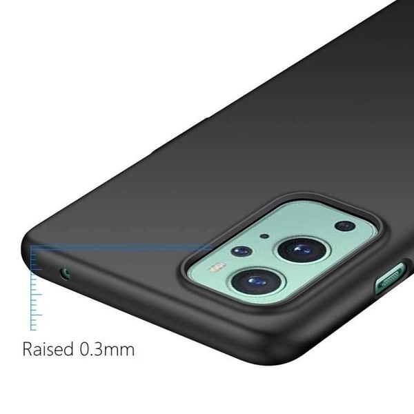 OnePlus 9 Ultratunn Gummibelagd Mattsvart Skal Basic V2