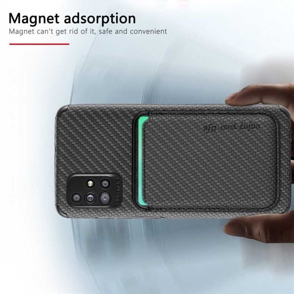 Iskunkestävä kuori Magsafe RFID:llä magneettikorttipidikkeellä Samsung A51