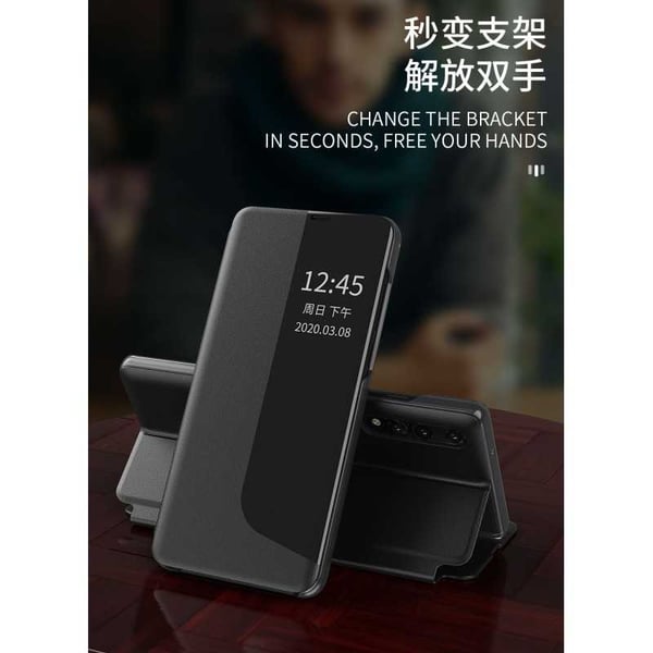 Huawei P20 Case Tech-Protect Smart View - musta
