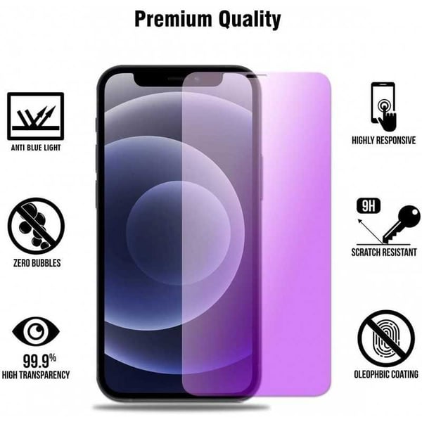 2-PACK iPhone 13 Mini 9H karkaistu lasi sinisellä valosuodattimella