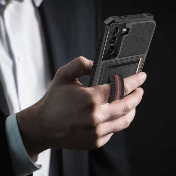 Samsung S22 Iskunkestävä kansi korttipaikalla Solid V5