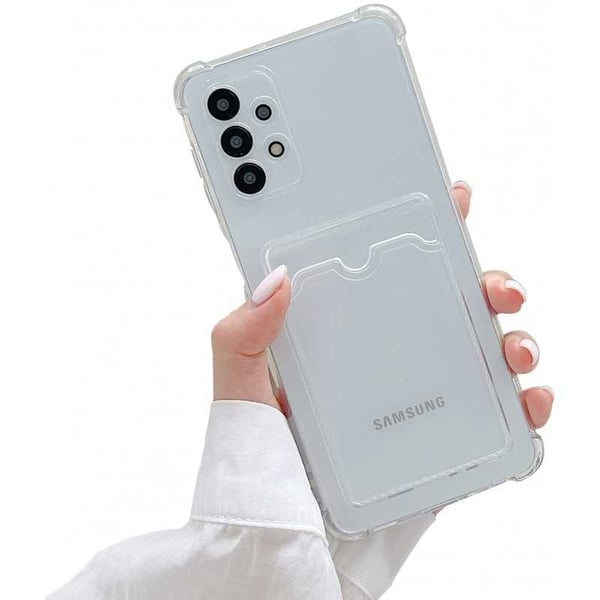 Ohut iskunkestävä kännykkäkuori korttipaikalla Samsung A72 4G / 5G