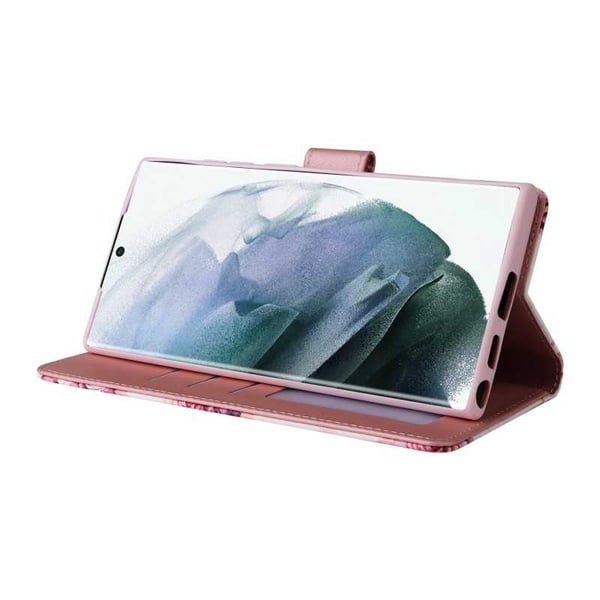 Samsung S22 Ultra Trendikäs lompakkokotelo Sparkle 4-FACK