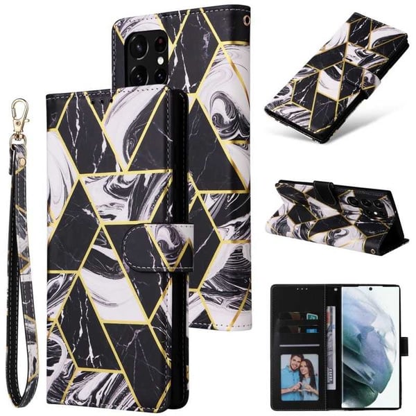 Samsung S22 Ultra Trendikäs lompakkokotelo Sparkle 4-FACK