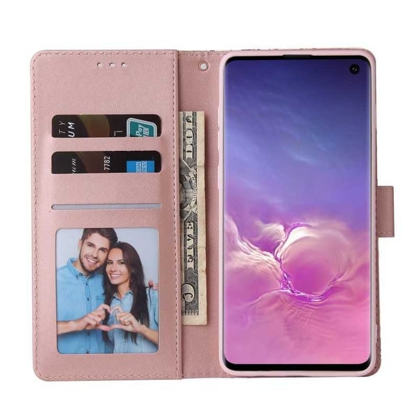 Samsung S10 Trendikäs lompakkokotelo Sparkle 4-FACK