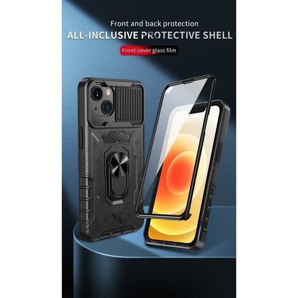 iPhone 14 Heltäckande Premium 3D Skal ThreeSixty CamShield