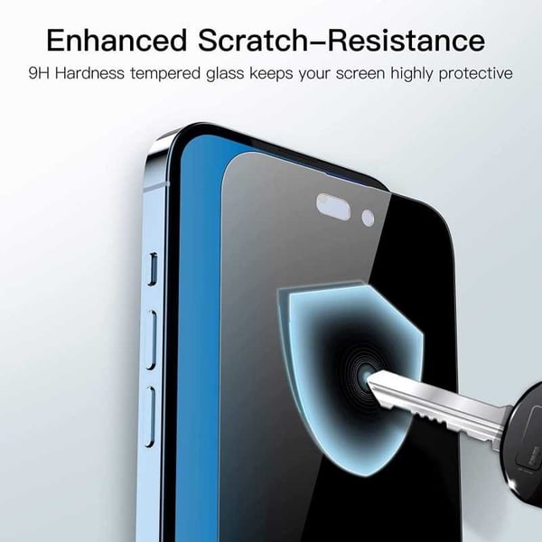 2-PACK iPhone 14 Pro Privacy Karkaistu lasi 0,26mm 2,5D 9H