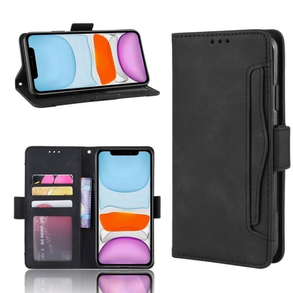 iPhone 14 Pro Plånboksfodral PU-Läder 6-FACK Winston V3