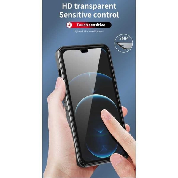 iPhone 14 Pro Heltäckande Premium 3D Skal ThreeSixty CamShield