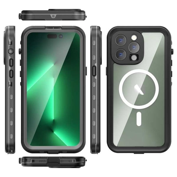 iPhone 14 Pro Max Täysi peittävä vedenpitävä Premium Shell - 2m