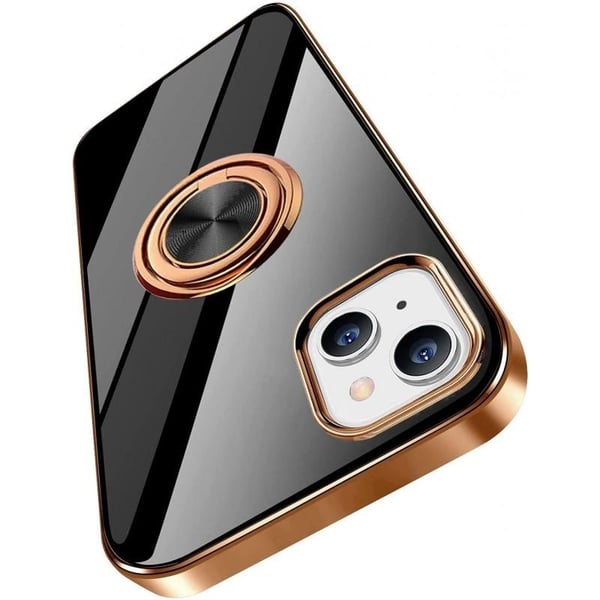 Tyylikäs ja iskunkestävä iPhone 14 Plus -kotelo, jossa on Flawless sormusteline