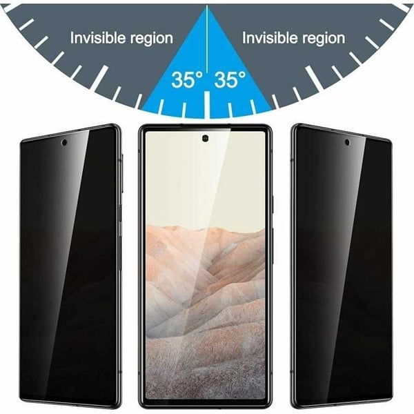 Google Pixel 6A Privacy karkaistu lasi 0,26mm 3D 9H