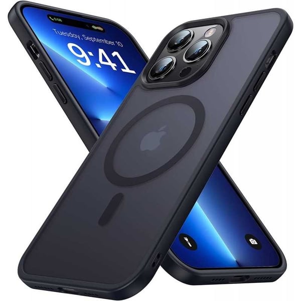 iPhone 12 Pro Max läpinäkyvä iskunvaimenninkotelo, MagSafe-yhteensopiva V2