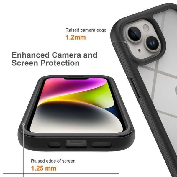 iPhone 14 Plus Heltäckande Premium 3D Skal 3in1 ThreeSixty