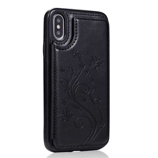 iPhone X Iskunkestävä Kotelo Korttiteline 3-POCKET Flippr V2