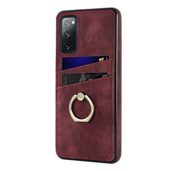 Samsung S20 FE -matkapuhelimen suojakuori korttitelineellä Retro V4