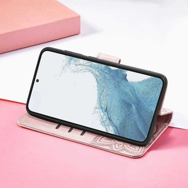 Samsung S23 Plus -lompakkokotelo PU-nahkainen 4-TASKUN Motif Butterfly