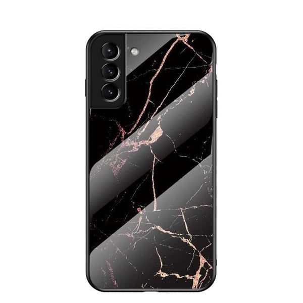 Samsung S23 Plus Marmorikuori 9H Karkaistu lasi Takaosa Glassback V2