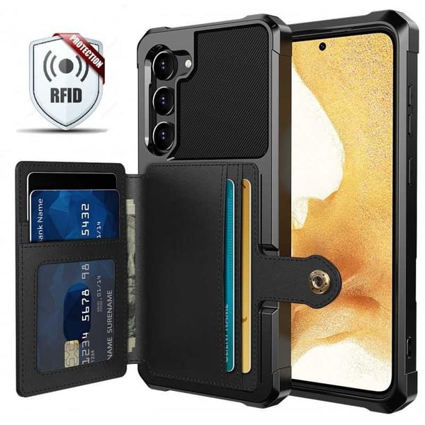 Samsung S23 Iskunkestävä Premium-kansi, 4-LOKESTO Solid V3 RFID