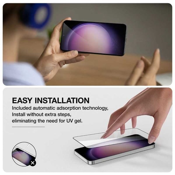 2-PACK Samsung S23 Plus FullFrame 0,26 mm 9H karkaistu lasi