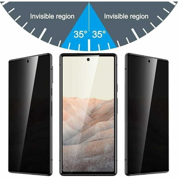 Google Pixel 7A Privacy karkaistu lasi 0,26mm 3D 9H