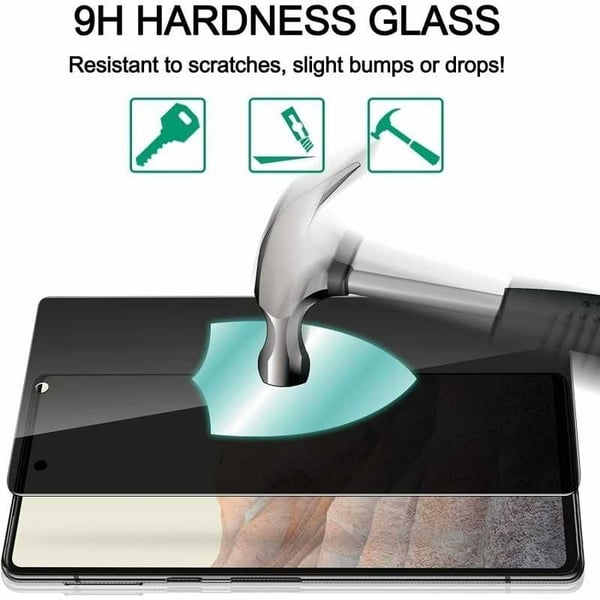 2-PACK Google Pixel 7A Privacy Karkaistu lasi 0,26mm 2,5D 9H