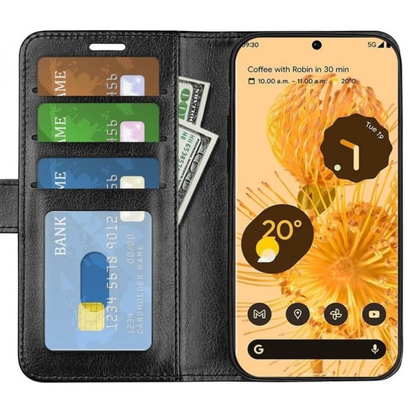 Google Pixel 7A Wallet Case PU-nahkainen 4-POCKET