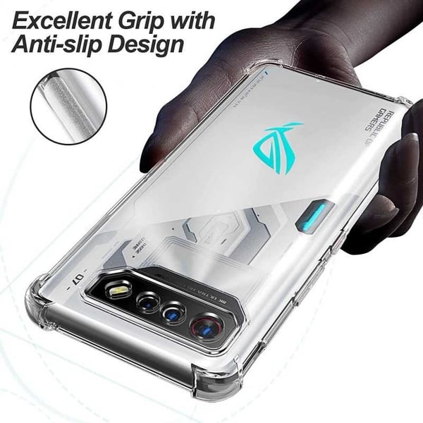 Asus Rog Phone 7 iskuja vaimentava silikonikotelo Shockr