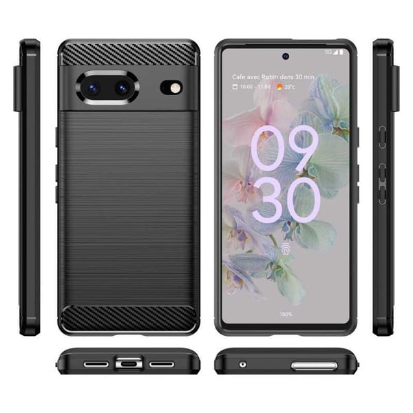 Google Pixel 7a Stöttåligt Skal SlimCarbon